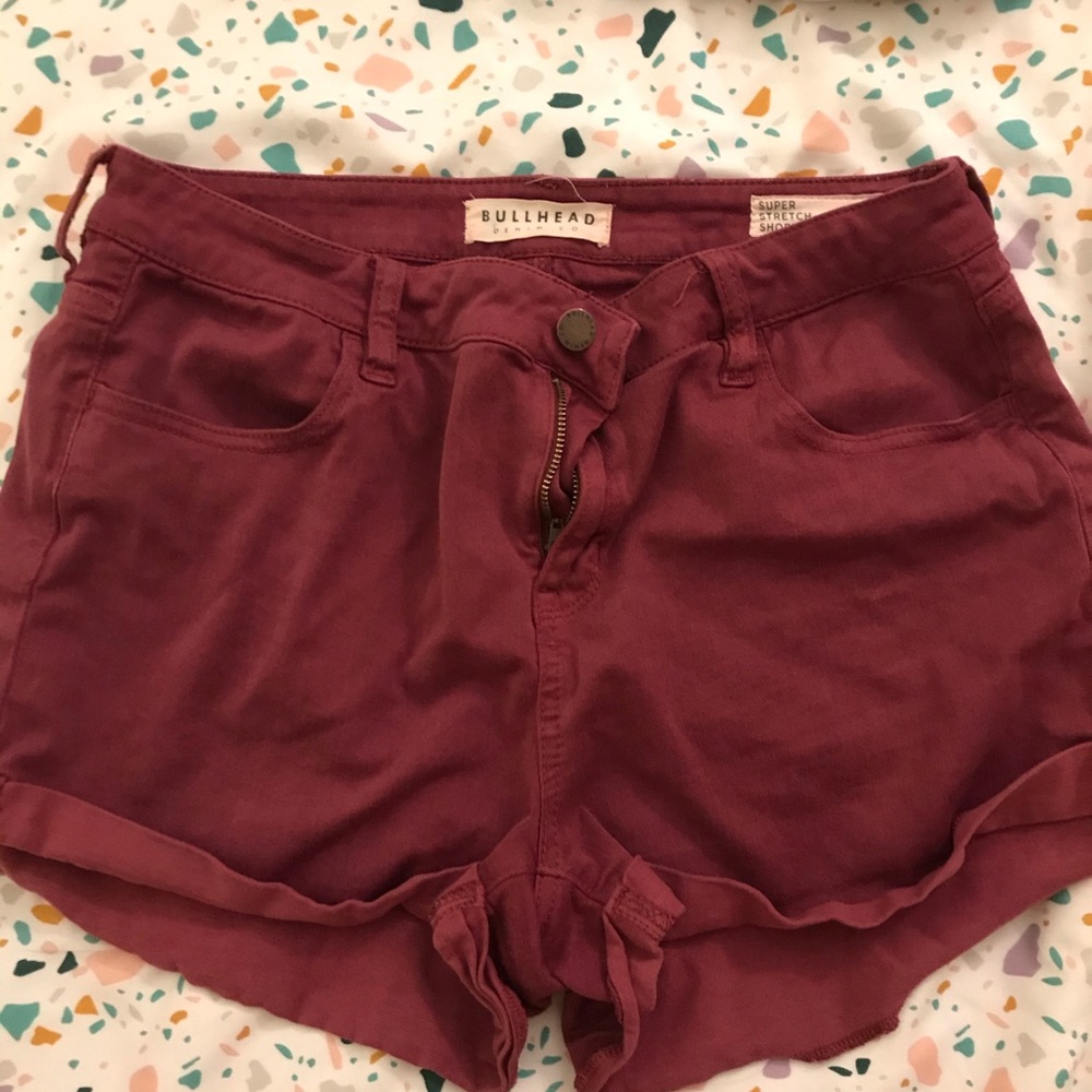 Pacsun Bullhead maroon shorts size 31